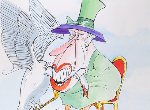 Gerald Scarfe: »The Queen is The Only Person Allowed to Eat Swan«