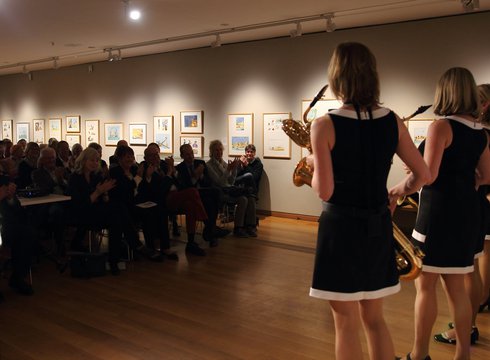 Sistergold bei der Eröffnung der Marie-Marcks-Ausstellung