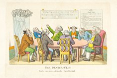 Unbekannter Künstler: Der Denker=Club. Auch eine neue deutsche  Gesellschaft, 1819/1820