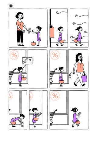 BUSCH_(c) Katharina Greve_Mutter und Tochter_Einkaufszettel