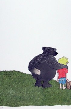 Bär und Junge Kriegel