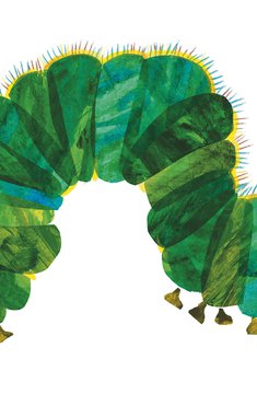 Eric Carle, Illustration für »Die kleine Raupe Nimmersatt« (Philomel Books).