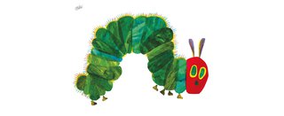 Eric Carle, Illustration für »Die kleine Raupe Nimmersatt« (Philomel Books).