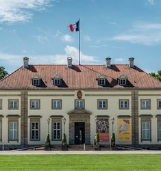 Fassade Caricatures Leibnix Frankreich-Flagge 4379 von Anja Leidel