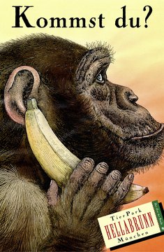 Günter Mattei: »Kommst Du?«, Plakat für den Tierpark Heilbronn