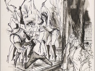 Ronald Searle: Hamburg, St. Pauli-Serie –Herbertstraße, 1967