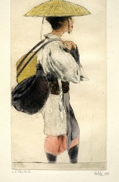 Emil Orlik: Japanische Bäuerin, 1901