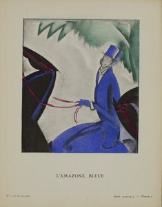 Charles Loupot: Die blaue Amazone, 1924