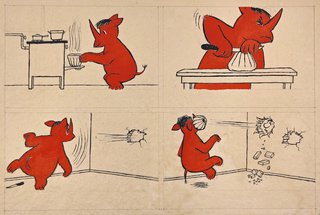 MUSEUM Wilhelm BUSCH_Loriot_Reinhold das Nashorn_o. J. (c) Studio Loriot, Frankfurt Mai