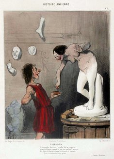 Honoré Daumier: Pygmalion (Histoire Ancienne, Nr. 47), 1842