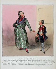 Honoré Daumier: Robert Macaire: La Fortune fait oublier les amis, 1837