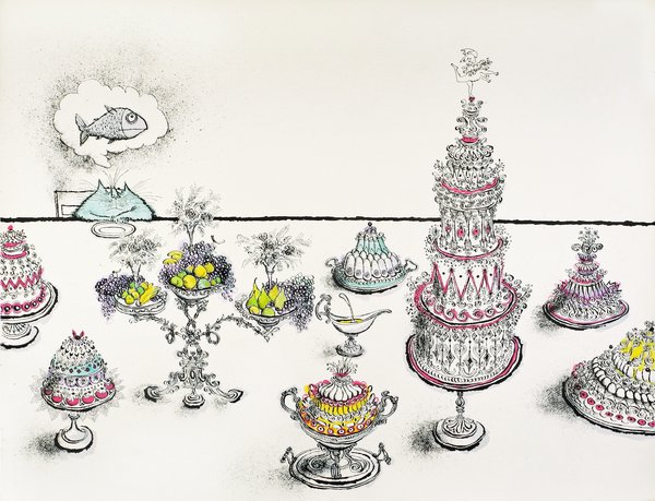 Ronald Searle, They're all against me, 1975
