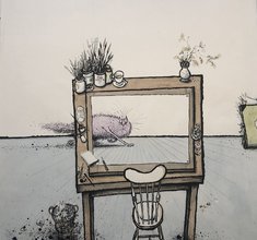 Ronald Searle: The Model, 1977