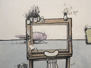 Ronald Searle: The Model, 1977