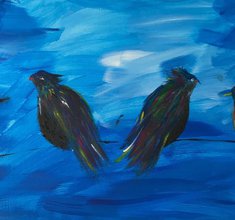 Vögel in Acryl