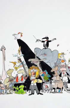 Volker Kriegel Illustration aus Der Karneval der Tiere