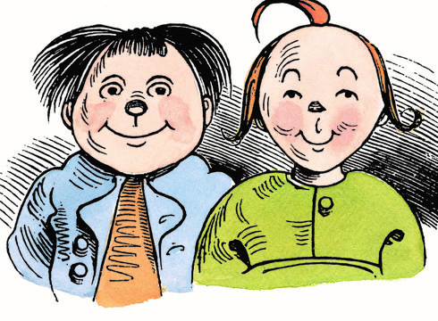 Wilhelm Busch, Max & Moritz (nachgezeichnet und aquarelliert von Jörg Wohlt-Farbecht)