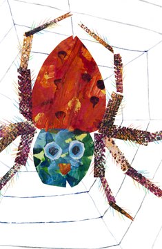 Eric Carle, Illustration für »Die kleine Spinne spinnt und schweigt« (Philomel Books)